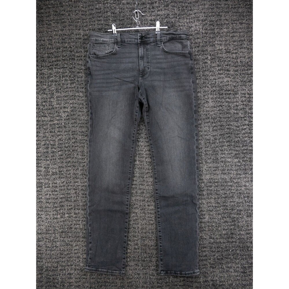 Joes Jeans Mens 34 Actual 35x34 Gray The Brixton Slim Distressed Stretch Denim